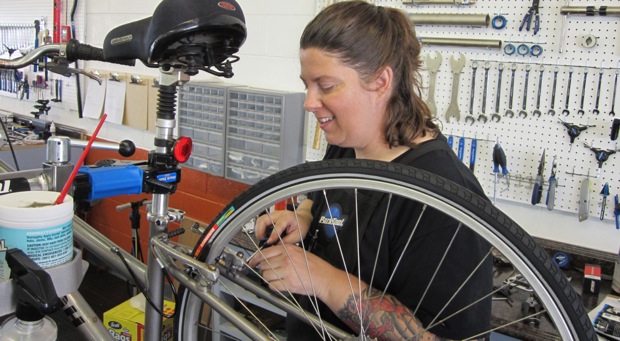 Kate Brandon at Pedal Power