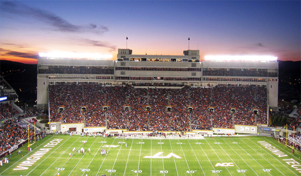 Virginia Tech's Lane Stadium. (Courtesy of Virginia Tech)