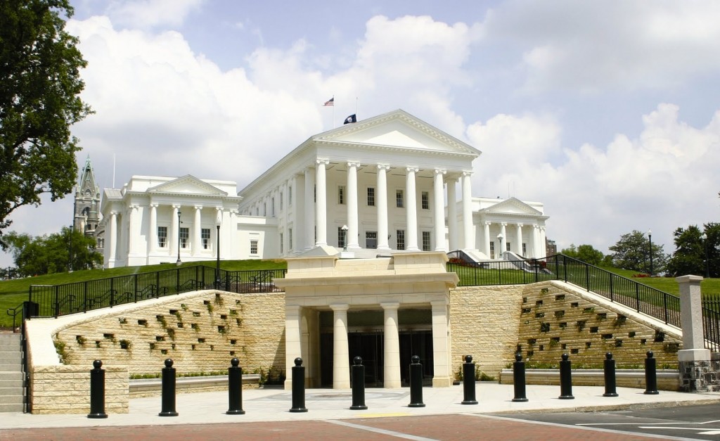 The Virginia State Capitol building.