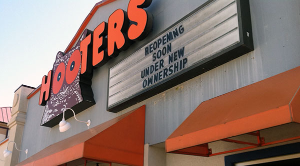 The Hooters at 2401 West Hundred Road. (Photo by Michael Schwartz)