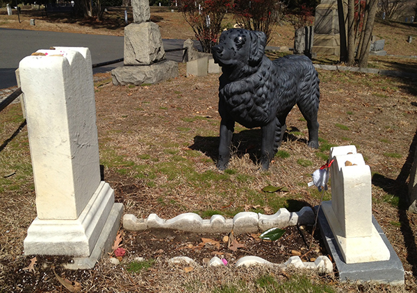 The Iron Dog in Hollywood Cemetery inspired the crew at Legend. (Photo by Lee Graves)