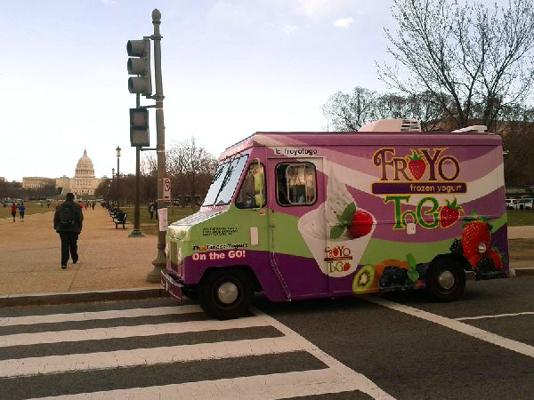 The Froyotogo truck sits by the National Mall. (Photo by David Larter)