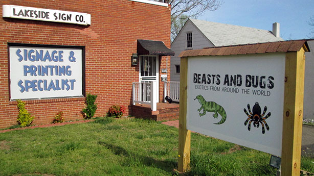 The new Beasts and Bugs store on Lakeside Drive. (Photo by Michael Schwartz)