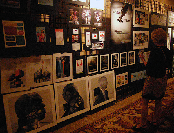 Attendees were able to view some of the winning campaigns.
