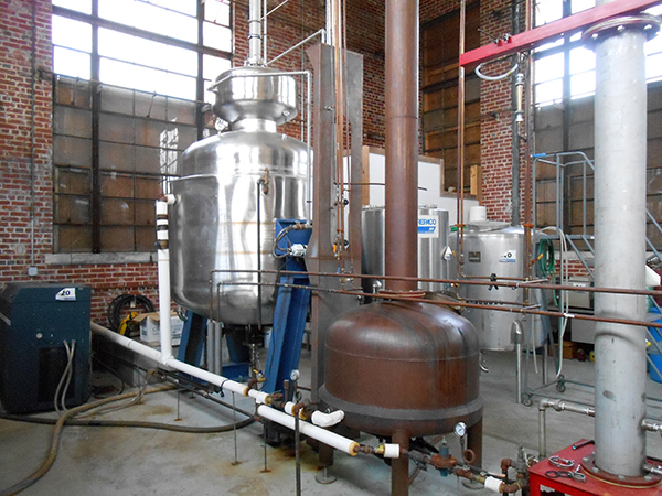 Inside the distillery, as photographed in June. 