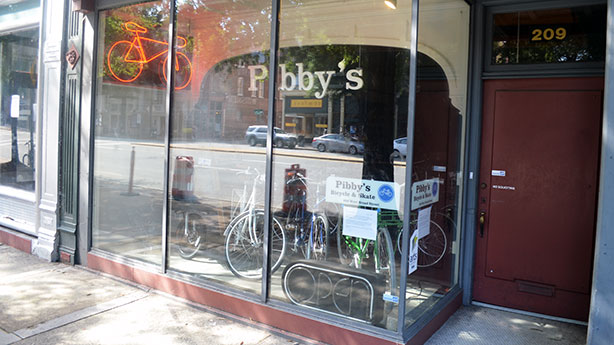 The Pibby's storefront at 