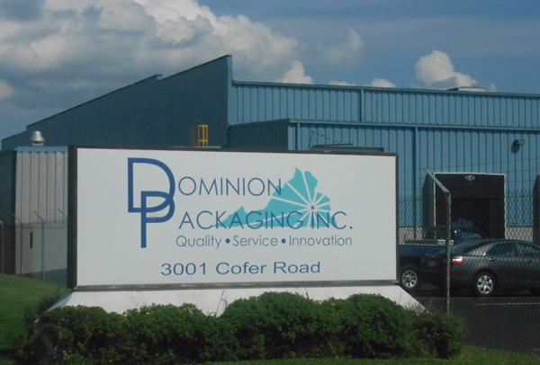 Dominion Packaging's current facility. (Photo by Burl Rolett)