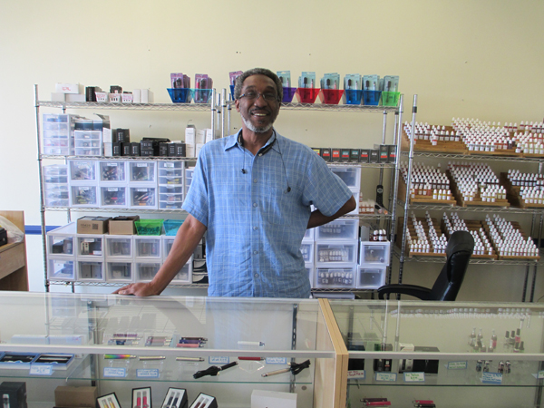 Jimmy Jackson at one of his stores. (photo by Michael Thompson)