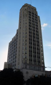 The 23-story Central National Bank tower will be converted into apartments.
