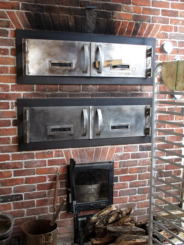 The bakery's wood-fired ovens.