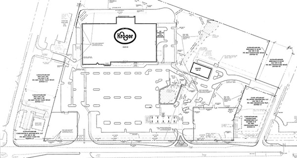 The Kroger site plan from Chesterfield County public records.