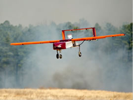A SPAARO aircraft designed and built by Virginia Tech flying at our Kentland Farms facility near Blacksburg, Virginia.