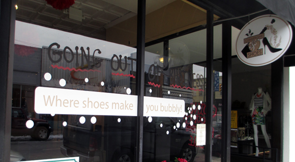 Carytown retailer Champagne & Shoes is having its going out of business sale. (Photo by Michael Thompson)