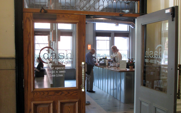 The new Dash restaurant at 900 W. Franklin in a spot formerly occupied by Cous Cous. (Photo by Michael Thompson.) 