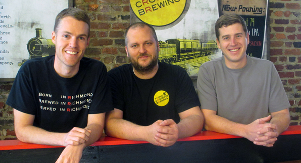 Triple Crossing Founders Adam Worcester, Jeremy Wirtes and Scott Jones (Photo by Burl Rolett.) 
