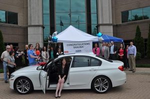 Accounting Principals' Shauna Camp in her new BMW. 