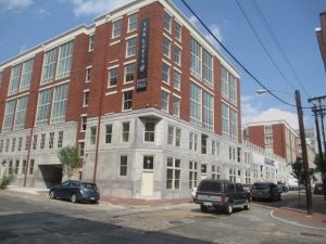 Historic Housing used a city real estate tax incentive program to build the Lofts at River's Fall apartments on 18th and Cary Streets. Photo by Burl Rolett.