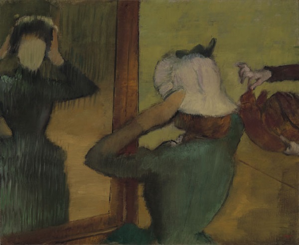 Edgar Degas' At the Milliners. Courtesy of VMFA.