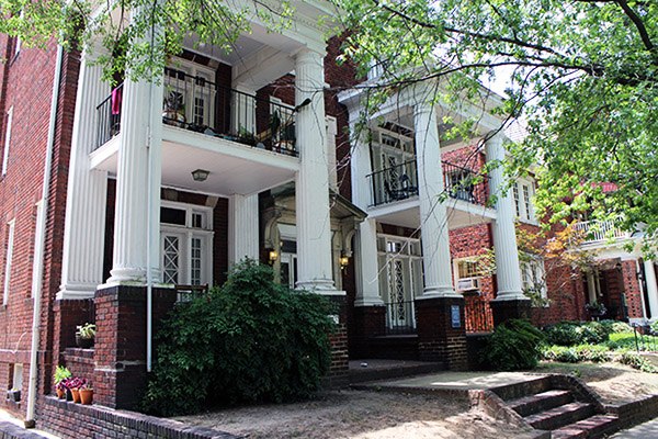 Billy Jefferson's property at 2903 Monument Ave. is facing auction next week. Photos by Evelyn Rupert.