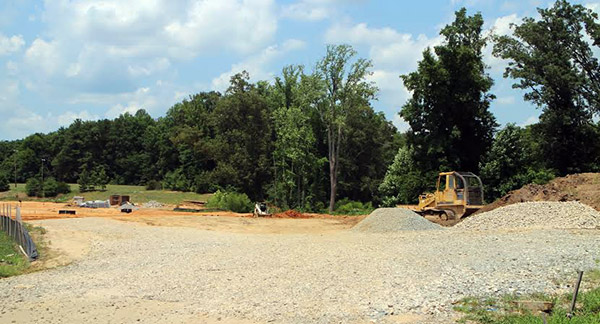CraftStyle has cleared land for the final phase of the Villas at Rose Hill development. Photo by Brandy Brubaker.