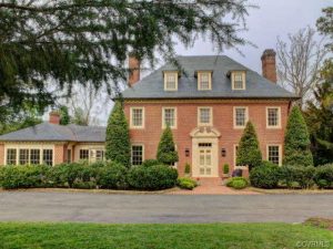 The six-bedroom, six-bathroom home sits off Cary Street Road in Richmond.