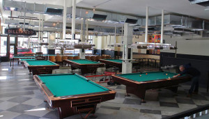 Greenleaf's has 13 pool tables brought from a shut-down Chicago pool hall. 