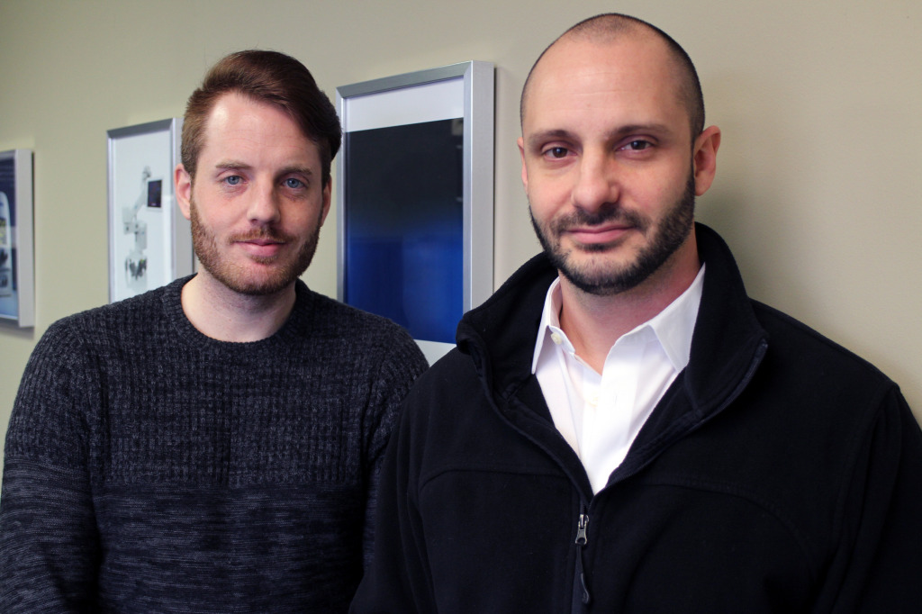 Thomas Jull (left) and James Martin of ITL, a medical tech company that's expanding in Photos by Michael Thompson.