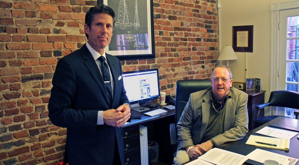 Stephen Loderick (left) and Tim Nasworthy have launched a 401k planning firm. Photos by Michael Thompson.