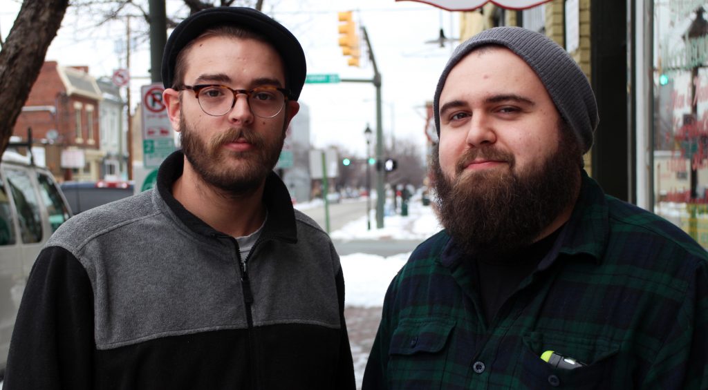 Corey Johnson (left) and Eric Freund are opening a restaurant location for their catering and food truck business on 2nd Street. Photos by Michael Thompson.