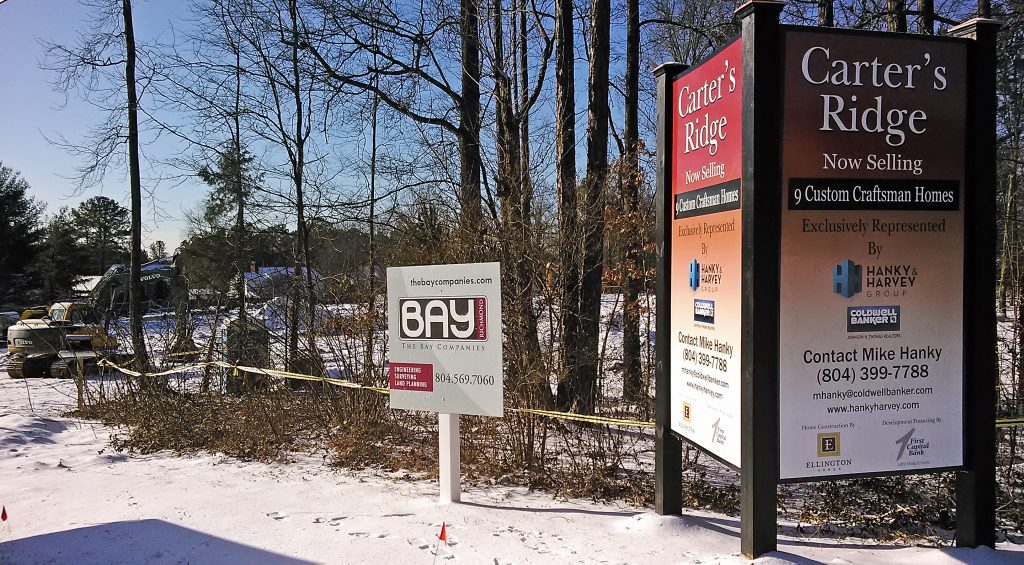 A local developer is getting ready to dig into a nine-home project in Tuckahoe. Photo by Jonathan Spiers.
