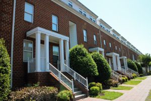 The Carriage House apartment complex in Carver is up for sale for more than $8 million. Photos by Katie Demeria.