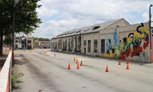 Muralists repainted much of the old depot's walls a few years ago. 