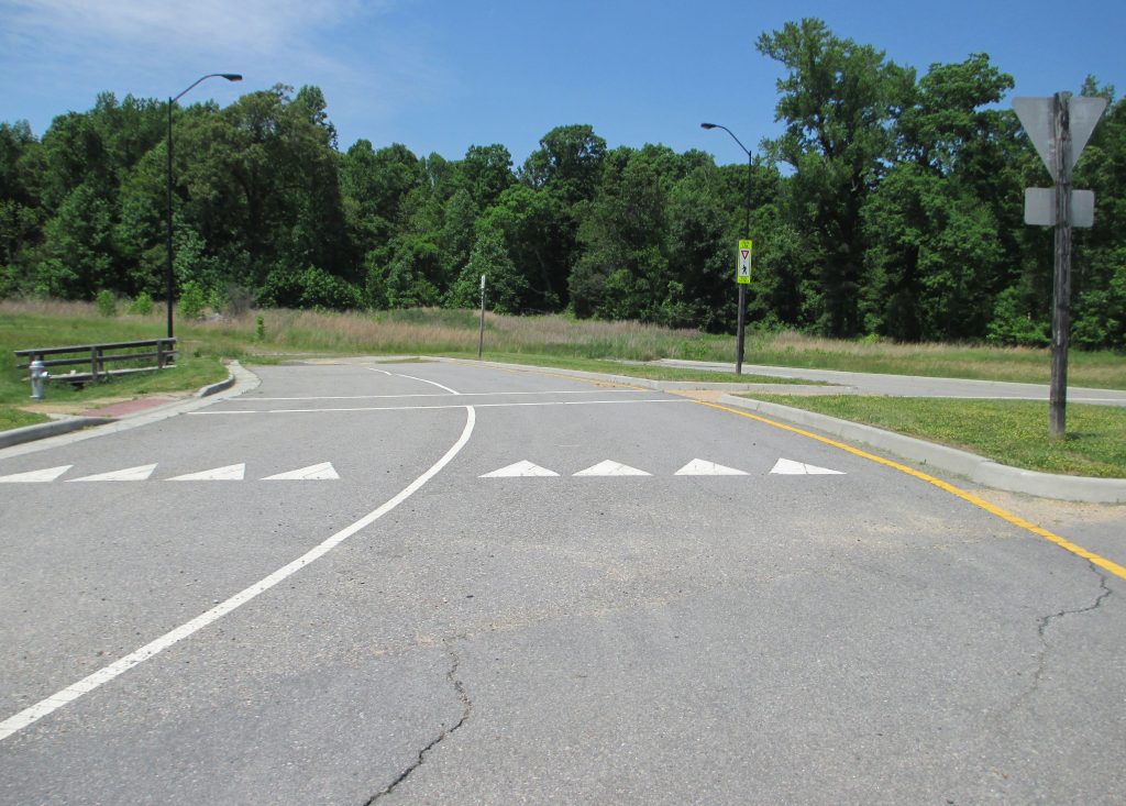 Unfinished roads outline the proposed development. Photos by Jonathan Spiers.