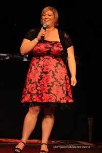Kelly Henderson participated in Kaufman's February comedy event. 