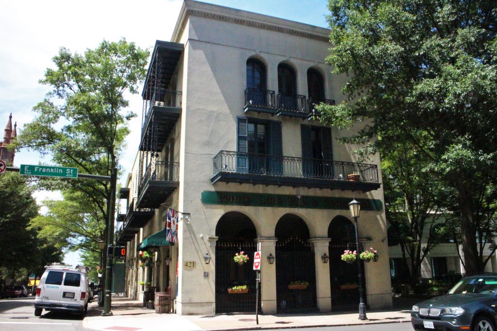 The pub building at 421 E. Franklin St. was recently sold. Photos by Katie Demeria.