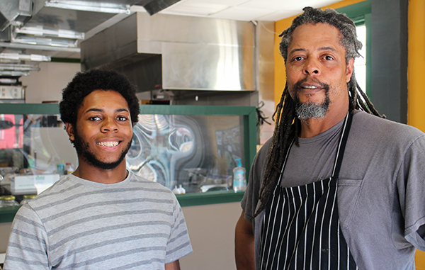Anthony Tucker (right), with his son Clay Tucker, recently opened a deli spot in Northside. Photos by Michael Thompson.