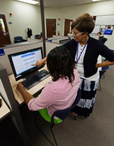 The local Goodwill Employment Center helps out with job search and skills. 