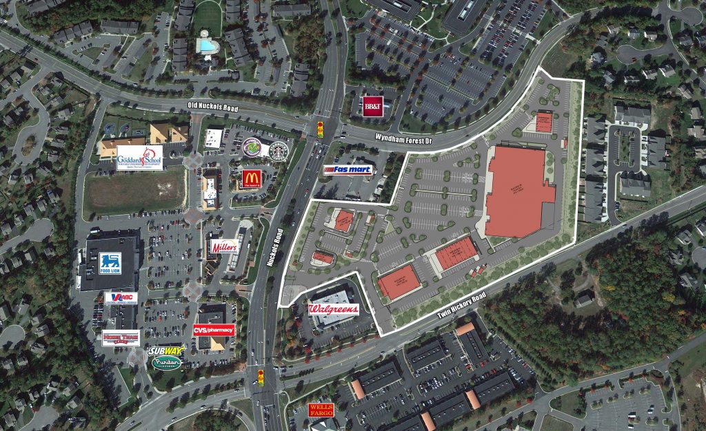A rendering of the planned Nuckols Place.