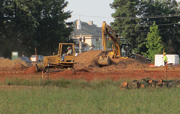Work is underway on a new senior living facility. Photo by Jonathan Spiers.