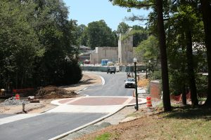 UR Drive is being rerouted as a new welcome and admissions center takes shape. 