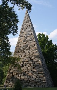 The Monument to the Confederate War Dead sits on the east side of the cemetery. 