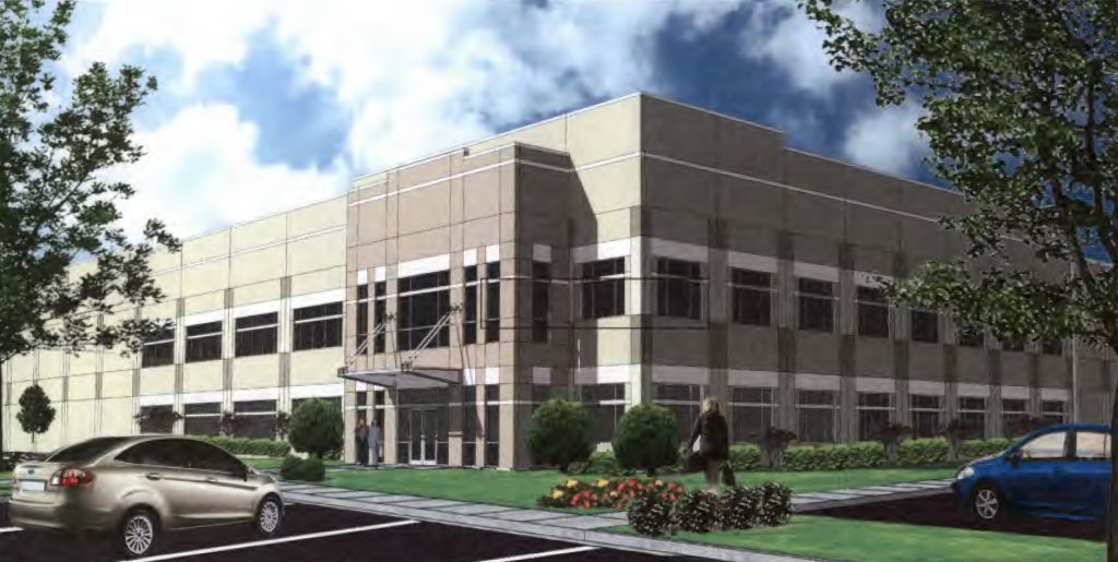 A Chesapeake REIT is pitching 200,000 square feet of office and industrial space. Image via Henrico County records.