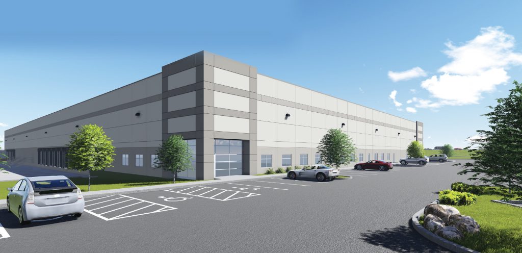 A new warehouse is set to take shape near the airport. Image courtesy of Becknell Industrial.