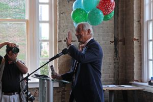 Jim Ukrop speaks at Thursday's event. 