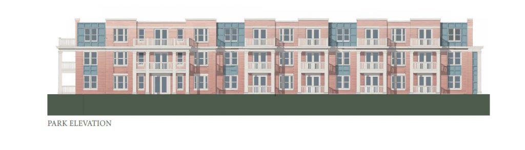 A three-story building in a new Church Hill project will be reserved for independent seniors. Image courtesy of The Community Builders.