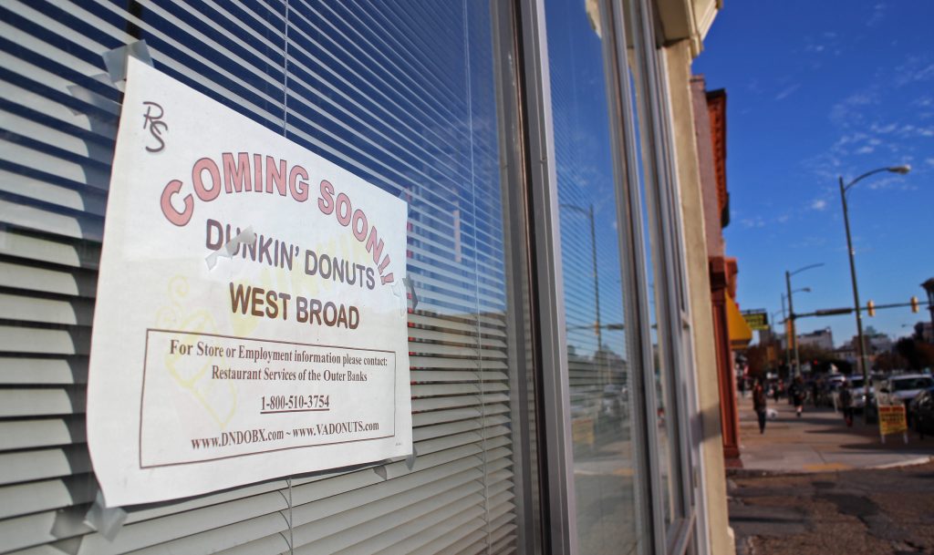 Dunkin' Donuts will move in at West Broad and Goshen streets. Photo by Michael Thompson.