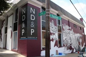 ND&P adorned its own building in a mural last spring to tie into its VMFA campaign. 