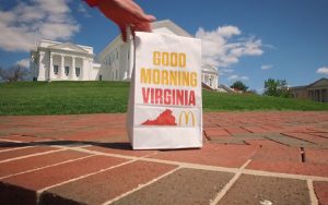 A scene from the "Good morning Virginia" ad. 