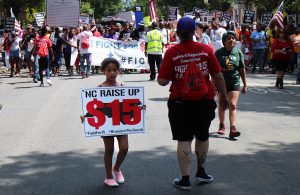Activists, young and old, came from Virginia and surrounding Southeastern states, marching for a $15 minimum wage. (Michael Shaw)