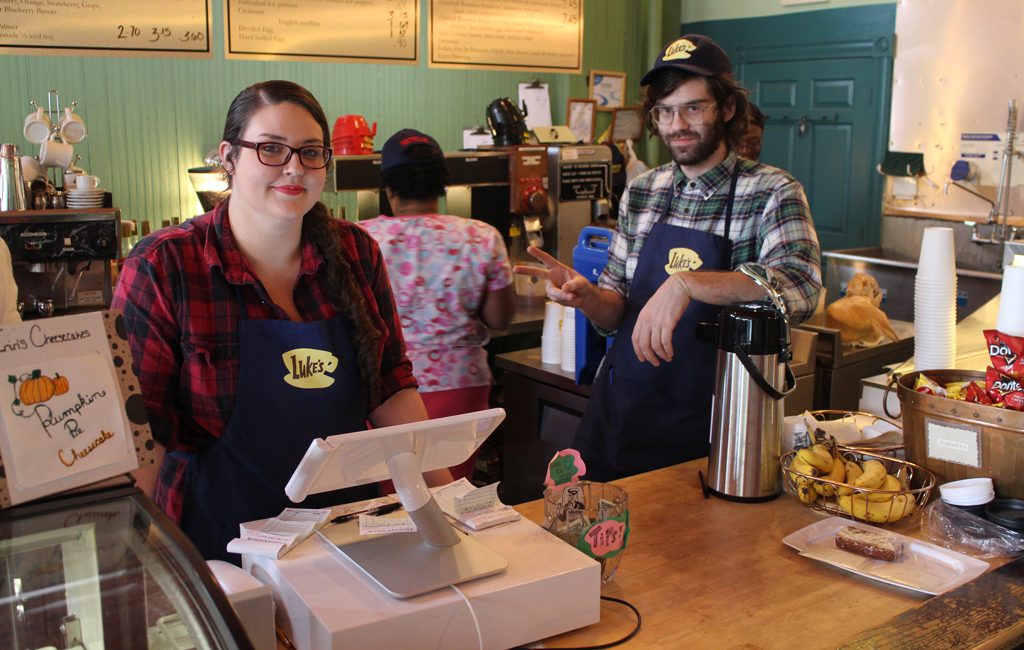 Several Richmond coffee shops were converted into "Luke's" in honor of the Gilmore Girls setting. (J. Elias O'Neal)